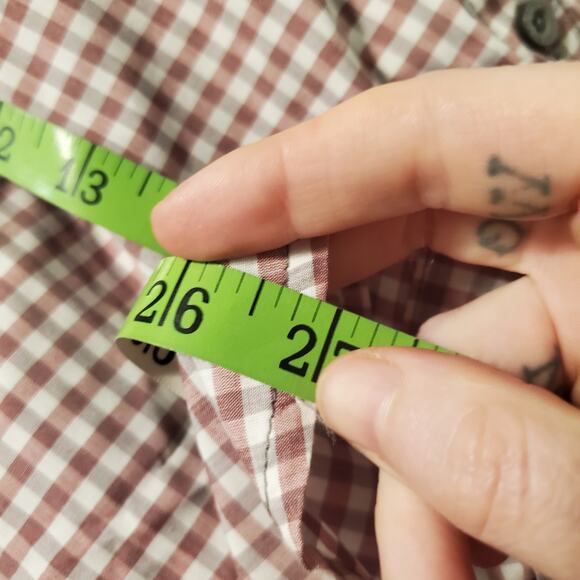 CHEF WORKS MODERN GINGHAM LONG SLEEVE DRESS SHIRT ITEM: SHC05 NWT - Picture 9 of 9